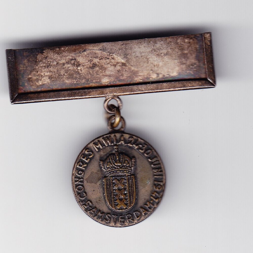 1947 Netherlands Amsterdam Congress Medal (b67)